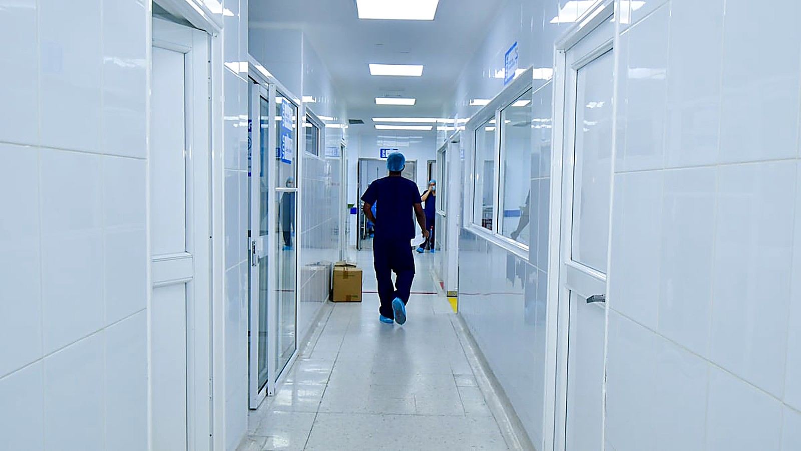 Pasillo de un hospital colombiano