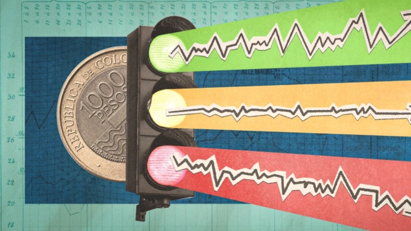 Gráfico del semáforo de la economía colombiana