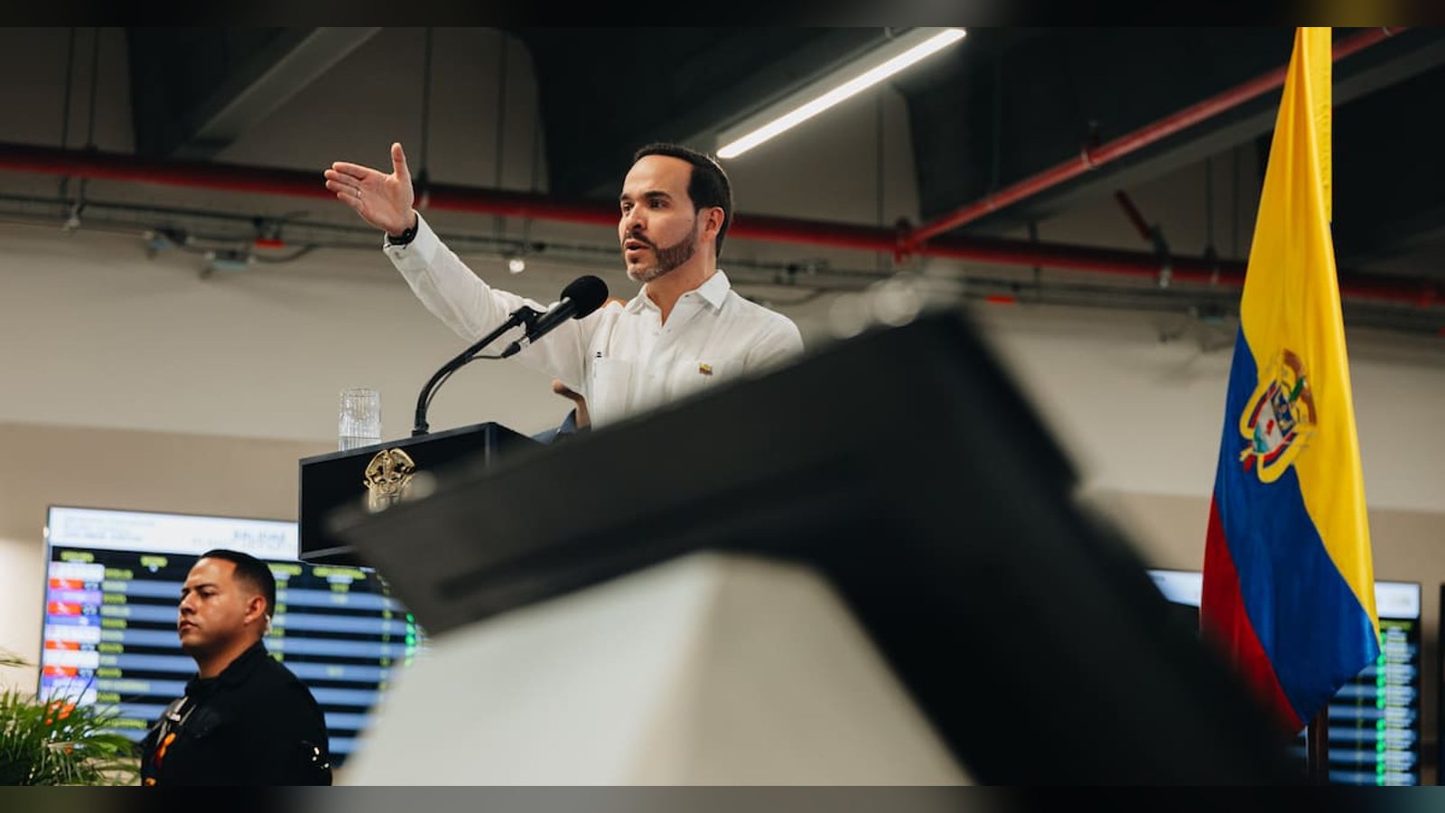 El presidente Abelardo De La Espriella durante su visita a la región Caribe